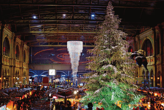 チューリヒ中央駅 クリスマスマーケット