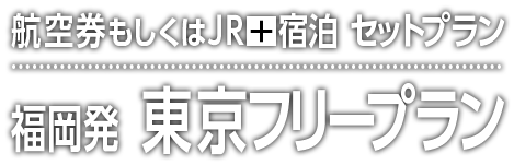 福岡発 東京フリープラン ホテルパック フリープラン 阪急交通社