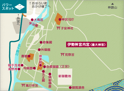 伊勢神宮内宮MAP