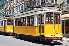 リスボン　トラム　路面電車